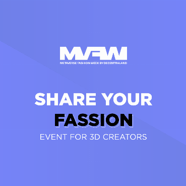 SHARE YOUR FASSION. Adshares event for 3D creators in Decentraland